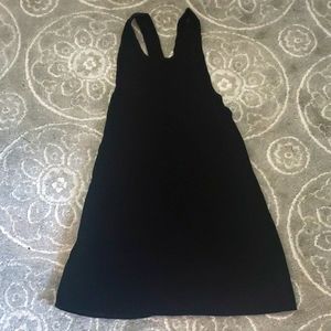 Vintage velvetlike black dress